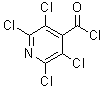structure of CAS# 42935-09-1, 2,3,5,6-Tetrachloroisonicotinoyl Chloride;2,3,5,6-Tetrachloroisonicotinoyl chloride;2,3,5,6-TETRACHLOROISONICOTINOYLCHLORIDE;2,3,5,6-tetrachloropyridine-4-carbonyl chloride