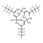 structure of CAS# 42942-19-8, Praseodymium Tris[(3Z)-6,6,7,7,8,8,8-Heptafluoro-2,2-Dimethyl-5-Oxo-3-Octen-3-Olate];5-octen-4<wbr>-one, 1,1<wbr>,1,2,2,3,<wbr>3-heptafl<wbr>uoro-6-hy<wbr>droxy-7,7<wbr>-dimethyl<wbr>-, praseo<wbr>dymium sa<wbr>lt, (5Z)-<wbr> (3:1);PRASEODYM<wbr>IUM III 6<wbr>,6,7,7,8,<wbr>8,8-HEPTA<wbr>FLUORO-2,<wbr>2-DIMETHY<wbr>L-3,5-OCT<wbr>ANEDIONATE;praseodym<wbr>ium tris[<wbr>(3Z)-6,6,<wbr>7,7,8,8,8<wbr>-heptaflu<wbr>oro-2,2-d<wbr>imethyl-5<wbr>-oxooct-3<wbr>-en-3-ola<wbr>te]