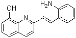 结构式 CAS# 429651-60-5, 2-[(E)-2-(2-氨基苯基)乙烯基]-8-喹啉醇