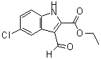 structure of CAS# 43142-76-3, Ethyl 5-Chloro-3-Formyl-1H-Indole-2-Carboxylate;ZINC02578549