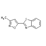 CAS 登录号：43193-12-0， 2-(3-甲基-1,2-恶唑-5-基)-1,3-苯并噻唑