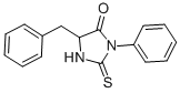 structure of CAS# 4332-97-2, 5-Benzyl-3-phenyl-2-thioxo-4-imidazolidinone;3-Phenyl-5-(Phenylmethyl)-2-Thioxo-Imidazolidin-4-One;3-Phenyl-5-(Phenylmethyl)-2-Thioxo-4-Imidazolidinone;5-(Benzyl)-3-Phenyl-2-Thioxo-Imidazolidin-4-One