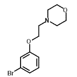 结构式 CAS# 435283-95-7, 4-[2-(3-溴苯氧基)乙基]吗啉