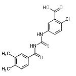 CAS#: 435285-90-8， 2-Chloro-5-{[(3,4-Dimethylbenzoyl)Carbamothioyl]Amino}Benzoic Acid