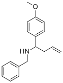 structure of CAS# 435345-18-9, Benzyl-[1-(4-Methoxy-Phenyl)-But-3-Enyl]-Amine;[(1R)-1-(4-Methoxyphenyl)But-3-Enyl]-(Phenylmethyl)Ammonium;Benzyl-[(1R)-1-(4-Methoxyphenyl)But-3-Enyl]Ammonium;Zinc00323629
