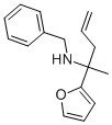 structure of CAS# 435345-35-0, Benzyl-(1-Furan-2-Yl-1-Methyl-But-3-Enyl)-Amine;[(1R)-1-(2-Furyl)-1-Methyl-But-3-Enyl]-(Phenylmethyl)Ammonium;[(1R)-1-(2-Furyl)-1-Methylbut-3-Enyl]-(Phenylmethyl)Ammonium;Benzyl-[(1R)-1-(2-Furyl)-1-Methyl-But-3-Enyl]Ammonium