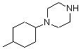 结构式 CAS# 435345-42-9, 1-(4-甲基环己基)哌嗪
