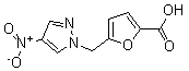 structure of CAS# 436086-87-2, 5-[(4-Nitro-1H-Pyrazol-1-Yl)Methyl]-2-Furancarboxylic Acid;5-[(4-Nitro-1-Pyrazolyl)Methyl]-2-Furancarboxylate;5-[(4-Nitropyrazol-1-Yl)Methyl]-2-Furoate;Zinc03634411