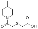 结构式 CAS# 436087-11-5, [2-(4-甲基-哌啶-1-基)-2-氧代-乙基巯基]-乙酸