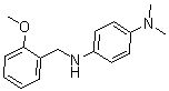 structure of CAS# 436088-37-8, N4-[(2-Methoxyphenyl)Methyl]-N1,N1-Dimethyl-1,4-Benzenediamine;N-[(2-Methoxyphenyl)Methyl]-N',N'-Dimethyl-Benzene-1,4-Diamine;(4-Dimethylaminophenyl)-(2-Methoxybenzyl)Amine;Zinc00349813