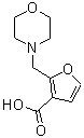 结构式 CAS# 436099-81-9, 2-吗啉-4-基甲基-呋喃-3-羧酸