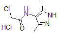 structure of CAS# 436100-01-5, 2-Chloro-N-(3,5-Dimethyl-1H-Pyrazol-4-Yl)-Acetamide Hydrochloride (1:1);2-CHLORO-N-(3,5-DIMETHYL-1H-PYRAZOL-4-YL)-ACETAMIDE;2-Chloro-N-(3,5-Dimethyl-1H-Pyrazol-4-Yl)-