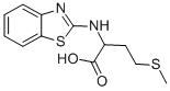 structure of CAS# 436810-97-8, 2-(Benzothiazol-2-Ylamino)-4-Methylsulfanyl-Butyric Acid;(2S)-2-(1,3-Benzothiazol-2-Ylamino)-4-Methylsulfanyl-Butanoate;(2S)-2-(1,3-Benzothiazol-2-Ylamino)-4-(Methylthio)Butanoate;(2S)-2-(1,3-Benzothiazol-2-Ylamino)-4-(Methylthio)Butyrate