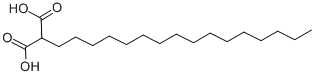结构式 CAS# 4371-64-6, 2-十六烷基-丙二酸