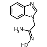 structure of CAS# 4404-31-3, 2-(1H-Benzimidazol-1-Yl)-N-Hydroxyethanimidamide;(1Z)-2-(1H-benzimidazol-1-yl)-N'-hydroxyethanimidamide;(Z)-2-(1H-benzo[d]imidazol-1-yl)-N'-hydroxyacetimidamide;1-Benzimidazoleacetamidoxime