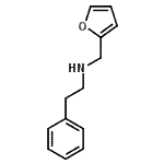 structure of CAS# 4439-55-8, N-(2-Furylmethyl)-2-Phenylethanamine;(2-furylmethyl)(2-phenylethyl)amine;Furan-2-ylmethyl-phenethyl-amine;N-(2-furylmethyl)-N-(2-phenylethyl)amine