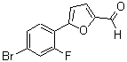 结构式 CAS# 444284-83-7, 5-(4-溴-2-氟苯基)-2-糠醛