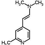CAS 登录号：444649-52-9， (E)-N,N-二甲基-2-(2-甲基-4-吡啶基)乙烯胺