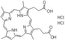 CAS 登录号：448-65-7， 次卟啉 IX 二盐酸盐