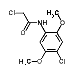 structure of CAS# 448250-64-4, 2-Chloro-N-(4-Chloro-2,5-Dimethoxyphenyl)Acetamide;2-chloro-N-(4-chloro-2,5-dimethoxyphenyl)acetamide;MFCD01034345