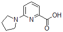 structure of CAS# 450368-20-4, 6-(1-Pyrrolidinyl)-2-Pyridinecarboxylic acid;6-Pyrrolidin-1-Ylpyridine-2-Carboxylic Acid 97%;6-(1-Pyrrolidinyl)-2-Pyridinecarboxylic  Acid;6-Pyrrolidin-1-Ylpyridine-2-Carboxylic Acid