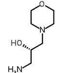 structure of CAS# 452105-38-3, (2S)-1-Amino-3-(4-Morpholinyl)-2-Propanol;(2R)-1-Amino-3-(morpholin-4-yl)propan-2-ol;(2R)-1-Am<wbr>ino-3-(mo<wbr>rpholin-4<wbr>-yl)propa<wbr>n-2-ol; (<wbr>2R)-2-Hyd<wbr>roxy-3-(m<wbr>orpholin-<wbr>4-yl)prop<wbr>ylamine;(2R)-2-Hydroxy-3-(morpholin-4-yl)propylamine