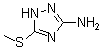 structure of CAS# 45534-08-5, 5-(Methylthio)-1H-1,2,4-Triazol-3-Amine;5-(Methylthio)-2H-1,2,4-Triazol-3-Amine;[5-(Methylthio)-2H-1,2,4-Triazol-3-Yl]Amine;5-Methylthio-1H-1,2,4-Triazol-3-Ylamine