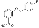 structure of CAS# 457-97-6, 3-[(4-Fluorobenzyl)Oxy]Benzoic Acid