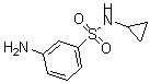 structure of CAS# 459434-39-0, 3-Amino-N-Cyclopropyl-Benzenesulfonamide;3-Amino-N-Cyclopropyl-Benzenesulfonamide;Zinc04352784;A3998/0170381