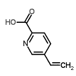 CAS 登录号：45946-64-3， 5-乙烯基-2-吡啶羧酸