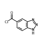 结构式 CAS# 46053-85-4, 1H-苯并三唑-5-甲酰氯