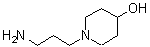 structure of CAS# 4608-78-0, 1-(3-Aminopropyl)-4-Piperidinol;1-(3-aminopropyl)piperidin-4-ol;1-(3-Amino-propyl)-piperidin-4-ol;BAS 08767674