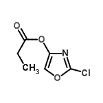 结构式 CAS# 46081-18-9, 2-氯-1,3-恶唑-4-基丙酸酯