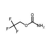 结构式 CAS# 461-37-0, 2,2,2-三氟乙基氨基甲酸酯