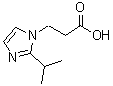 结构式 CAS# 462068-54-8, 2-(1-甲基乙基)-1H-咪唑-1-丙酸
