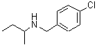 structure of CAS# 46234-40-6, N-(4-Chlorobenzyl)-2-Butanamine;MFCD04558993;N-(4-Chlorobenzyl)-2-butanamine;N-(4-chlorobenzyl)butan-2-amine