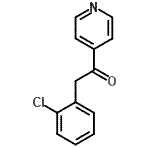 structure of CAS# 465514-65-2, 2-(2-Chlorophenyl)-1-(4-Pyridinyl)Ethanone;1-Chloro-2-[2-oxo-2-(pyridin-4-yl)ethyl]benzene;2-(2-Chlorophenyl)-1-(pyridin-4-yl)ethan-1-one;4-[(2-Chlorophenyl)acetyl]pyridine