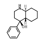 structure of CAS# 465536-44-1, (4S,4aS,8aS)-4-Phenyldecahydro-4-Quinolinol;(4S,4aS,8aS)-4-phenyldecahydro-4-quinolinol;4-PHENYL-DECAHYDRO-QUINOLIN-4-OL;MFCD00810931
