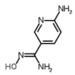 结构式 CAS# 468068-28-2, 6-氨基-N-羟基-3-吡啶甲脒