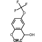 结构式 CAS# 468074-91-1, 1-[2-甲氧基-5-(三氟甲氧基)苯基]乙醇