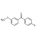 structure of CAS# 46810-62-2, (4-Fluorophenyl)(3-Methoxyphenyl)Methanone;4-Fluoro-3'-methoxybenzophenone