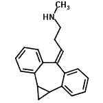 CAS 登录号：47166-67-6， 3-(1A,10B-二氢二苯并[a,e]环丙并[c][7]轮烯-6(1H)-亚基)-N-甲基-1-丙胺
