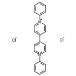 结构式 CAS# 47369-00-6, 1,1'-二苯基-4,4'-联吡啶鎓二氯化物