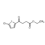 结构式 CAS# 473694-31-4, 乙基4-(5-氯-2-噻吩基)-4-氧代丁酸酯