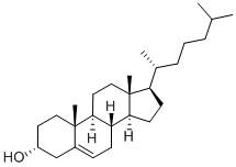 CAS 登录号：474-77-1， (3alpha)-胆甾-5-烯-3-醇