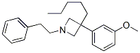 CAS 登录号：47420-35-9， 3-(3-甲氧基苯基)-3-戊基-1-苯乙基吖丁啶