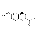 structure of CAS# 474659-26-2, 7-Methoxy-3-Quinolinecarboxylic Acid;3-Carboxy-7-methoxyquinoline