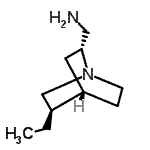 结构式 CAS# 475160-61-3, 1-[(2R,4S,5R)-5-乙基-1-氮杂双环[2.2.2]辛-2-基]甲胺