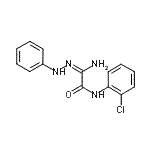 structure of CAS# 475162-11-9, N-(2-Chlorophenyl)-2-Imino-2-(2-Phenylhydrazino)Acetamide;2-Amino-N-(2-chlorophenyl)-2-(2-;2-Amino-N-(2-chlorophenyl)-2-(2-phenylhydrazono)acetamide;phenylhydrazono)acetamide