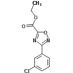 结构式 CAS# 478030-49-8, 乙基3-(3-氯苯基)-1,2,4-恶二唑-5-羧酸酯
